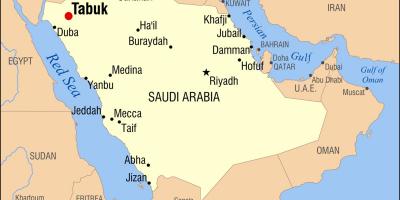טאבוק KSA מפה
