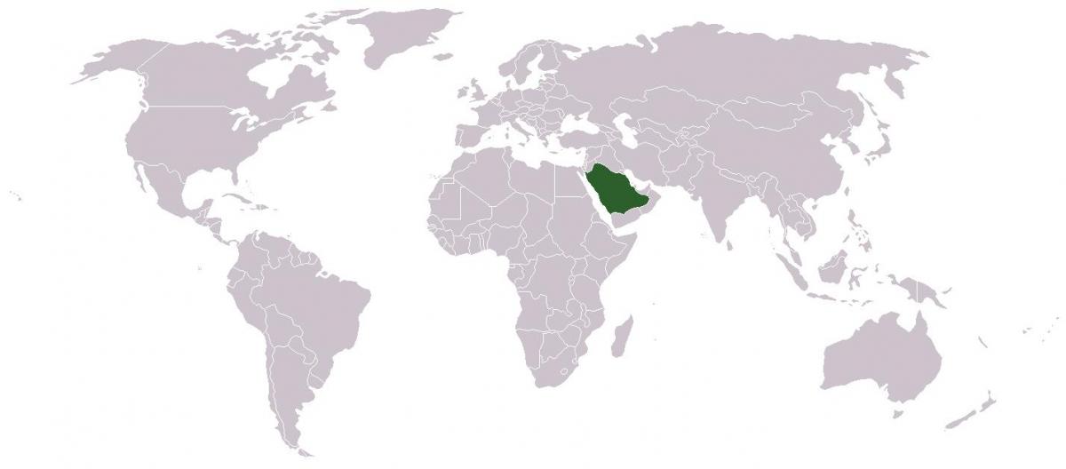 ערב הסעודית על מפת העולם