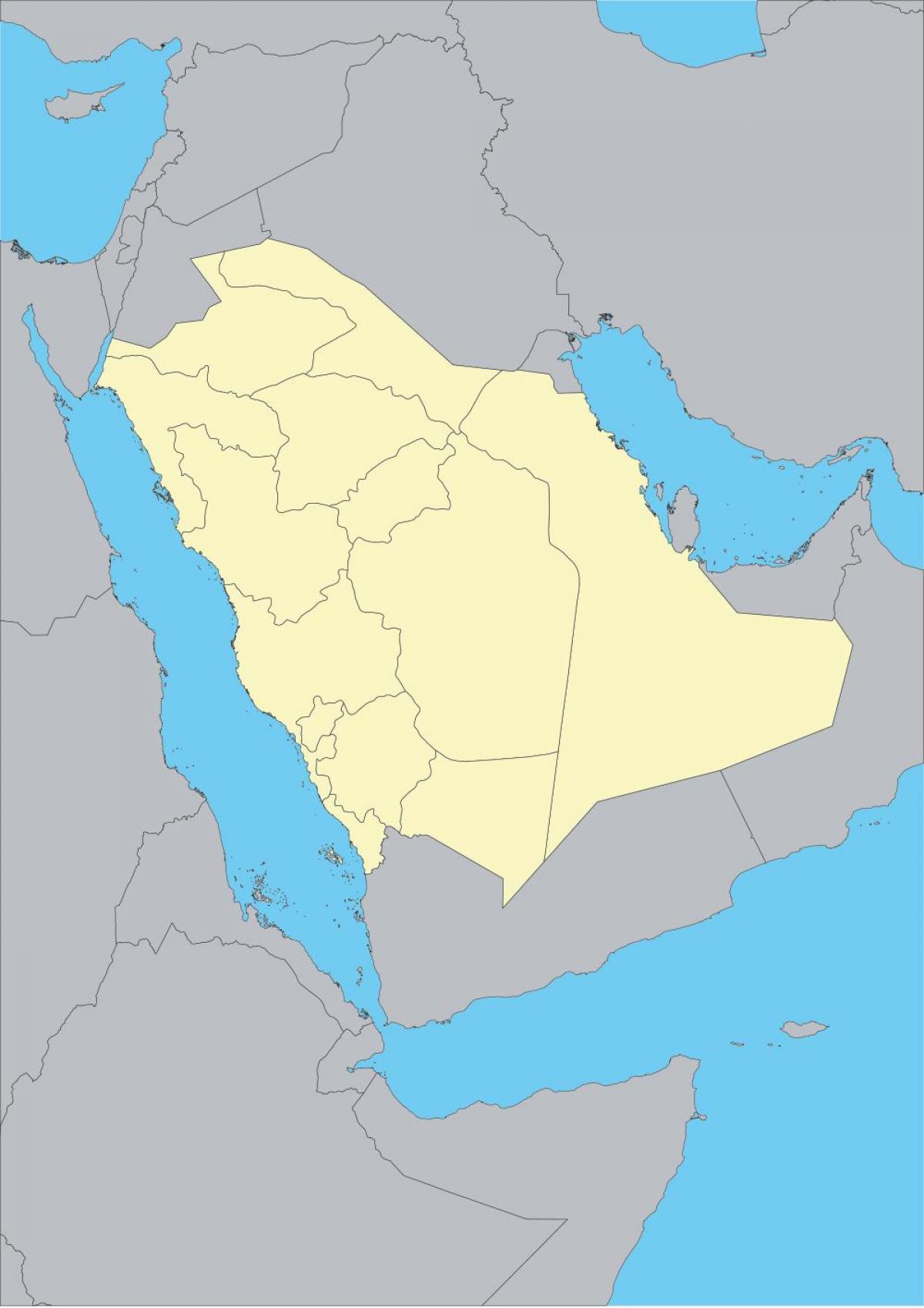מפה של ערב הסעודית המתאר.