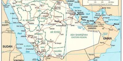 ערב הסעודית מפה מלאה